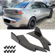 For Mitsubishi Lancer 2002-2017 Rear Bumper Lip Diffuser Splitter Canard Protect