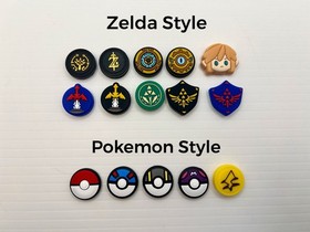2x Thumb Grip Caps Joystick Covers Switch 2 PS5 PS4 Xbox X/S One- Choose Design!