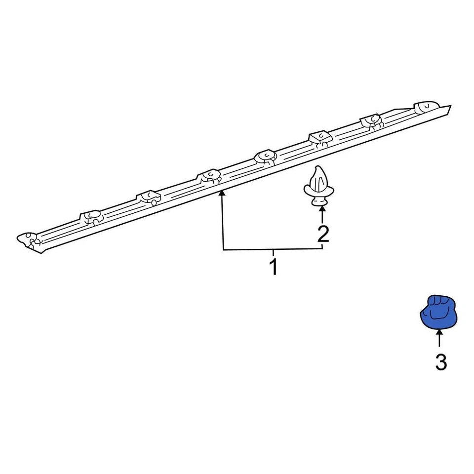For Toyota Tundra 2001-2006 Toyota 9046710162 Fender Molding Retainer Foto 3 de 4