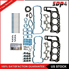 Head Gasket Set Bolts For 05-12 Dodge Dakota Mitsubishi Jeep 3.7L VIN K