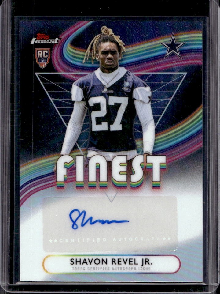 Shavon Revel Topps Finest Rookie Finest Autographs #RFASRJ Refractor