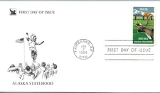 U.S. FIRST DAY COVER READER'S DIGEST SERIES 1980-1985 - ALASKA STATEHOOD