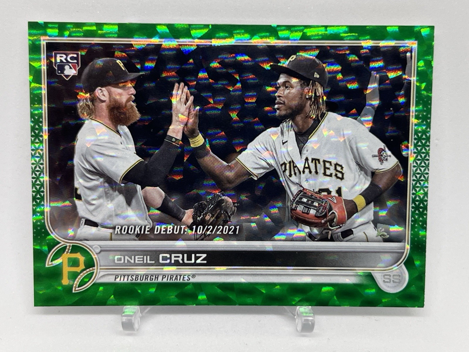 2022 Topps Update Debut Green Foil /499 Oneil Cruz #US113 Rookie RC