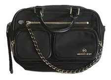 Michael Kors MK Black Utility Carry Purse