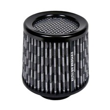 KYOSTAR Universal 3" 76mm High Flow Cone Air Intake Filter Clamp-On Carbon