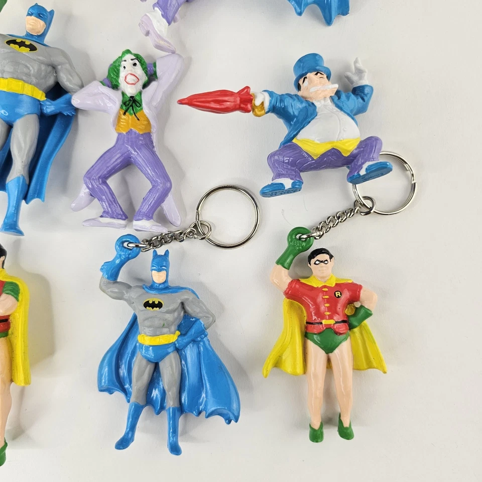 Figura PVC Batman Robin Joker Penguin 1989 DC Comics Applause Suction Key Chain Foto 3 de 4