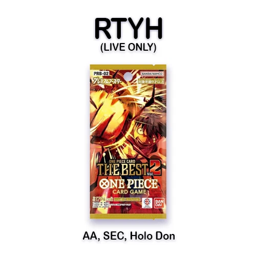 RIP TILL YOU HIT PRB-02 Pack Japanese One Piece TCG Open Live