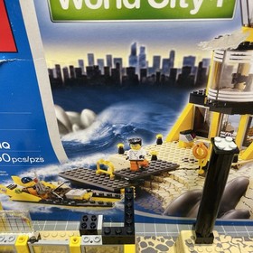 LEGO 7047 Coast Watch HQ World City INCOMPLETE Parts Lot 3 Minifigs