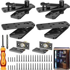 Heavy Duty Hidden Door Hinge, 570LBS Load Bearing Thickened Solid Alloy Steel, 3