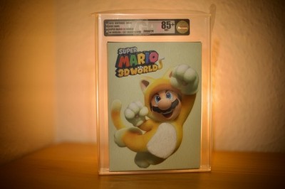 Super Mario 3D World Nintendo Wii U VGA 85+ GOLD Limited Edition Cat Sleeve 2013