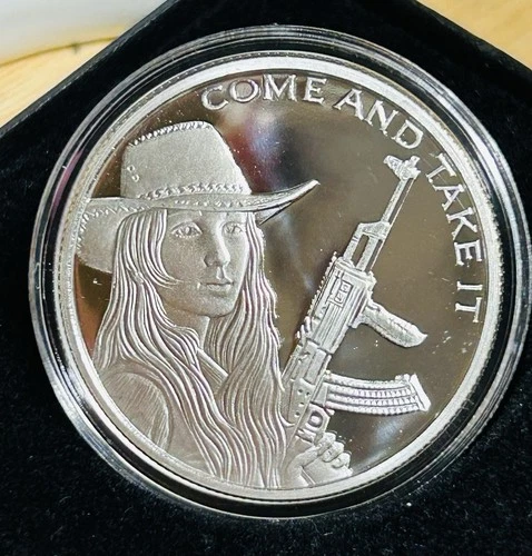 Silver Shield 2014 Come and Take It 1 oz .999 Silver Proof Round