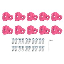 10Pcs Rock Climbing Holds,Indoor Outdoor Rock Wall Climbing Kit,Comfortable H...