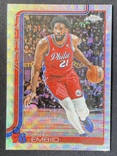Joel Embiid 2025-26 Topps Chrome Wave Refractor Base #149