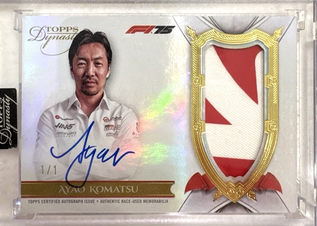 2025 Topps Dynasty F1 Formula 1 AYAO KOMATSU 1/1 PATCH AUTO #DAP-AKO 1 of 1 SP