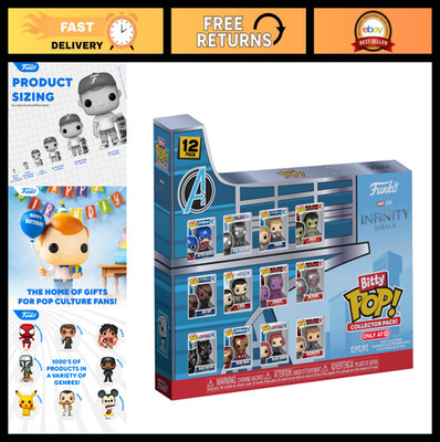 Marvel Infinity Saga 12pc Bitty Pop! Multipack - 0.9 Inch Collectible Figures -