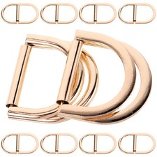 10Pcs Golden Metal D for Crafts Belt Buckle Replacement Kit