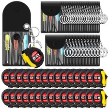 60 Pcs Mini Tape Measure Keychain Bulk Mini Screwdriver Keychain Set Adult To...