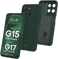 HandyhüLle FüR Motorola Moto G17/G17 Power/G15/G15 Power Bizon Case Cover GrüN