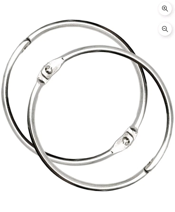 Barron’s SAT Flashcard Rings 2" Diameter Replacement Set Lot of 2 - Image 2 of 4