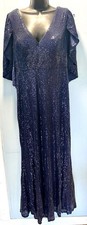 JJ s House Navy Sequin Dress With Cape Mother Of The Bride
