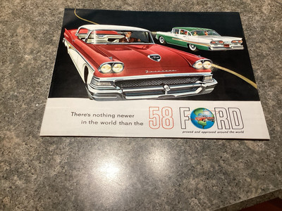 1958 Ford Folder Brochure Full Line Original 