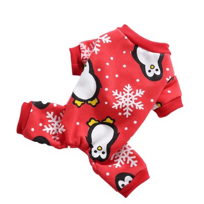  Christmas Four Feet Pet Pyjamas Warme Kleidung Pet Supplies für Hündchen