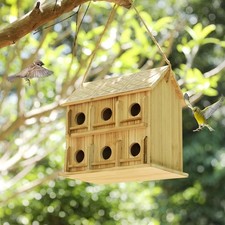 Bird Houses for Outside,12 Hole Bird House Room for 12 Bird Families - Birdhouse