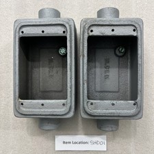 APPLETON 1/2" Unilet TYPE FSC Cast 1/2" Hub size Lot of 2