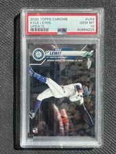 2020 Topps Chrome Update Kyle Lewis Rookie RC #U-59 Mariners PSA 10