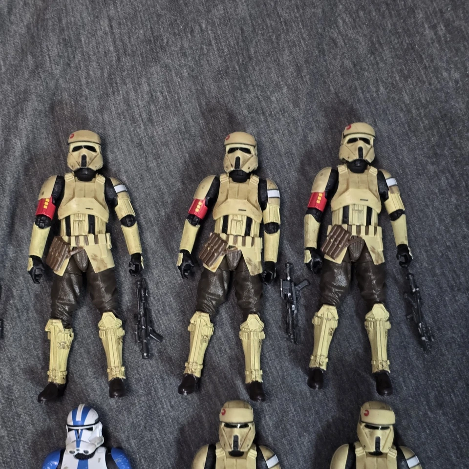 Star Wars the Black Series Lot Of 9 Shoretrooper X7 501st X1 Hovertank Driver X1 - Image 4 of 4