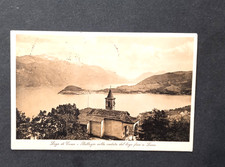 Bellagio (Lago Como)- Veduta del lago fino a Lecco. Timbro Servizio Mobile.1921.