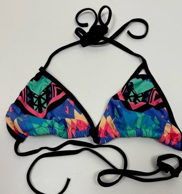 Eidon Triangle String Bikini Top XL Halter Swim Coastal Cowgirl Southwestern
