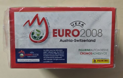 Panini Euro 2008 Stickers - Display of 100 Bags Red MADE IN ITALY - NEW RARE