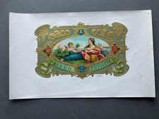 Vintage geprägtes Keraco Top Zigarrenkiste Etikett Rauchen Memorabilia