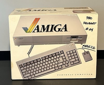 COMMODORE AMIGA 1000 PERSONAL COMPUTER IN ORIGINAL BOX KEYBOARD MOUSE