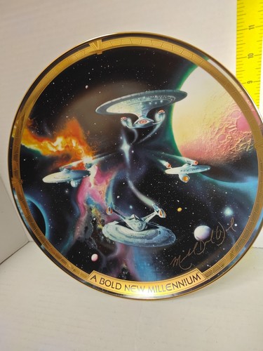 "RAR" 1999 Millenium Giant 12 3/8" Star Trek Platte - Franklin Mint - RA3031 - Bild 3 von 7