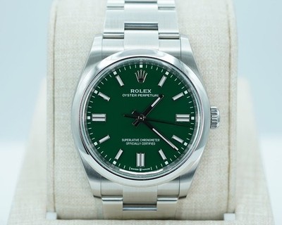 2026 NEW Rolex Oyster Perpetual 36mm Green Dial - Ref. 126000 - Oyster Bracelet.