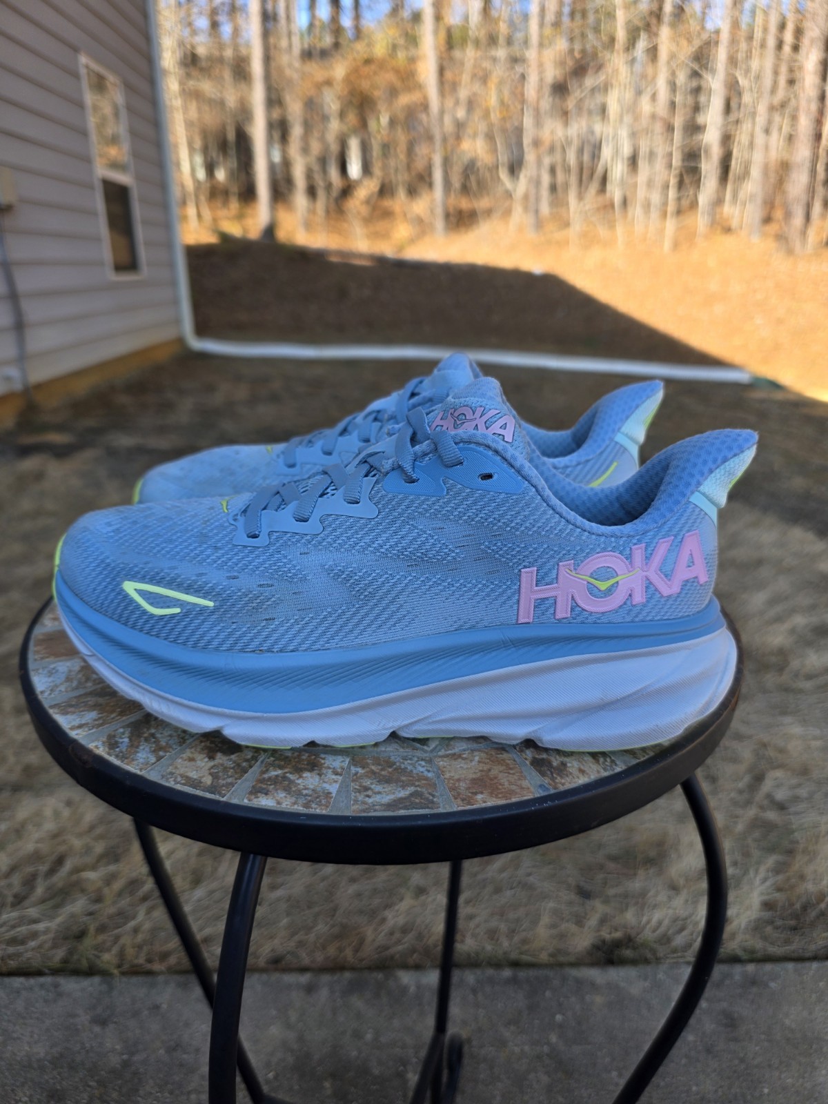 Hoka Clifton 9 1127896 DNK Dusk/Pink Twilight Running Shoes Women's Size 7 B  thumbnail 4