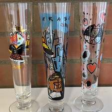 3 schöne Gläser, Biergläser,  Ritzenhoff, ...