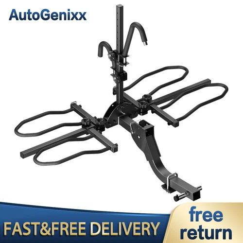 Heavy Duty 2 Bike Rack Hitch Mount for Car Truck SUV 2" Receiver Fold Folding