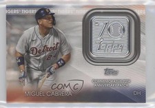2021 Topps 70th Anniversary Manufactured Logo Miguel Cabrera #70LP-MC Patch 0l2q