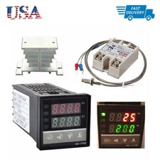 REX-C100 Digital Temperature Controller Thermostat Thermocouple AC100V-240V