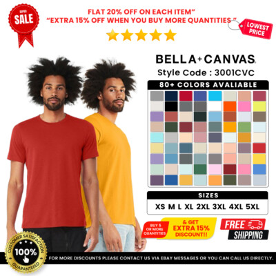 Bella Canvas Unisex Heather CVC T-Shirt - Dark Grey Heather, Size 5XL | 3001CVC Heavy Cotton Blend Tee - View #2