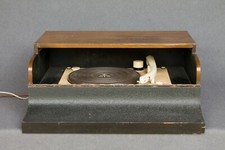 Tourne Disque La voix de son maître Pathé Marconi vintage collection en bois