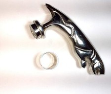 Antique Brass Jaguar Style Only Head Handle For Wooden Walking Stick