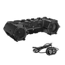 BOSS Bluetooth Amplified All-terrain Sound System 8" Marine Speakers w/ LED Bar