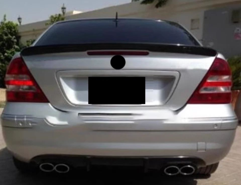 Alerón trasero ABS negro para Mercedes-Benz Clase C W203 Sedán 2001-2007 Foto 4 de 4