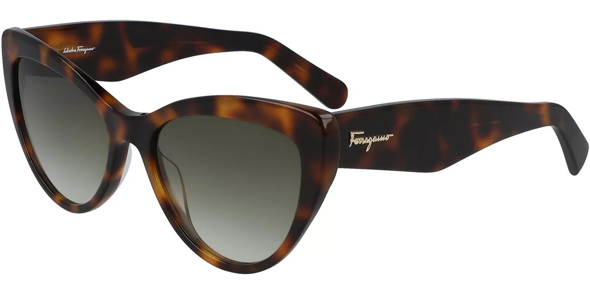 Salvatore Ferragamo SF930S Tortoise Brown Cat Eye Designer Sunglasses New W/Case Salvatore Ferragamo SF930S 238 Women main image 4