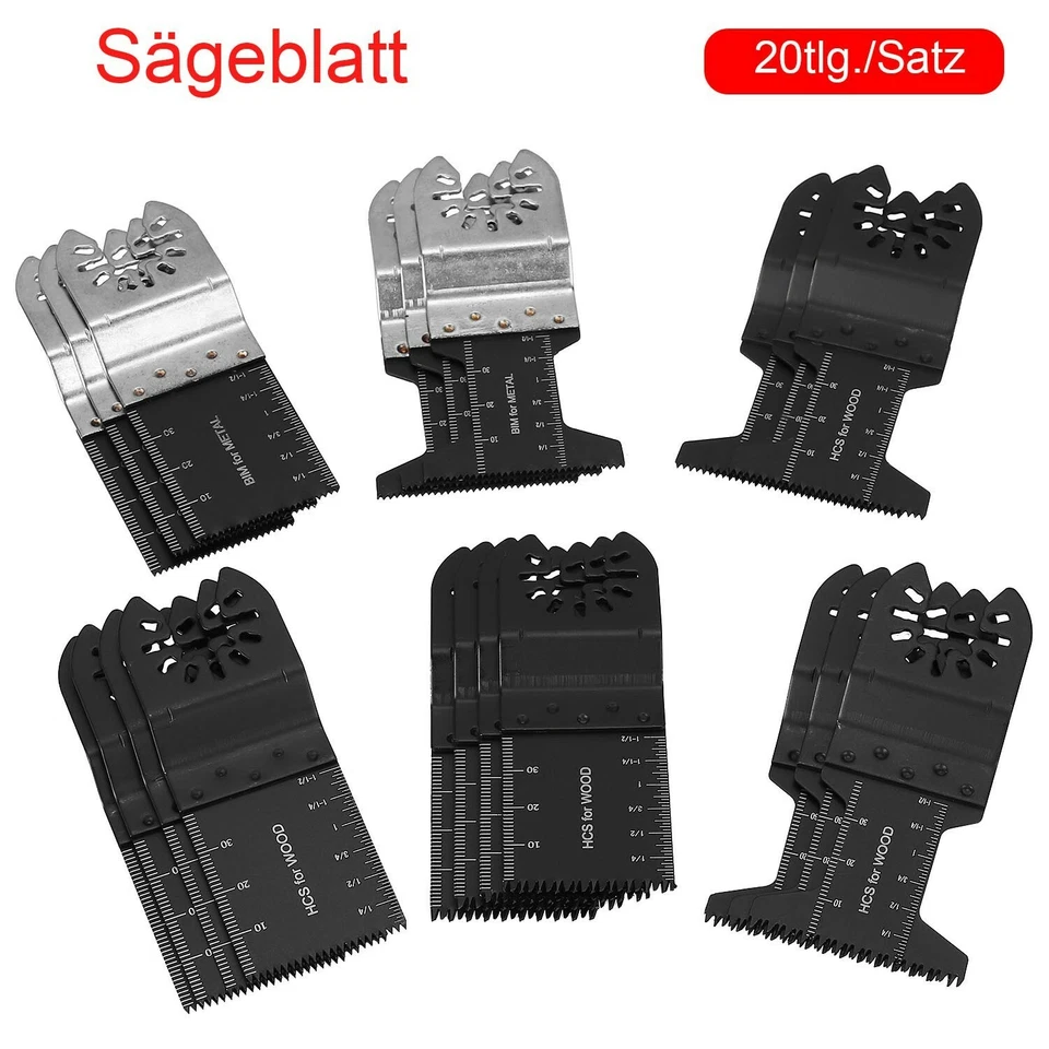 20Stk Multitool Sägeblatt Zubehör Für Fein Multimaster Multifunktionswerkzeug - Bild 3 von 4