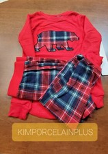 Eddie Bauer Kid's Family Xmas RED PJ Sleep Set PICK SIZE 3 T NEW